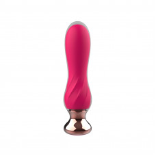 Розовый мини-вибратор Mini Vibrator с пультом ДУ - 12,5 см.