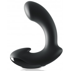 Черный вибромассажер простаты Ultimate Silicone P-Spot Massager