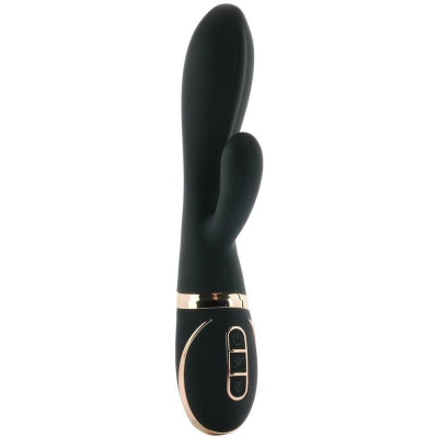 Черный вибратор-кролик Dual Stim Rabbit Vibrator