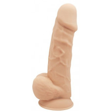 Телесный реалистичный фаллоимитатор DILDO 8.5INCH FLESH - 21,6 см.