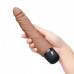 Кофейный вибратор-реалистик 7  Realistic Vibrator - 20 см.