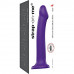 Фиолетовый фаллоимитатор-насадка Strap-On-Me Dildo Dual Density size L - 19 см.