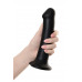 Черный фаллос на присоске Silicone Bendable Dildo L - 19 см.