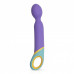 Фиолетовый вибромассажер Base Wand Vibrator - 24 см.