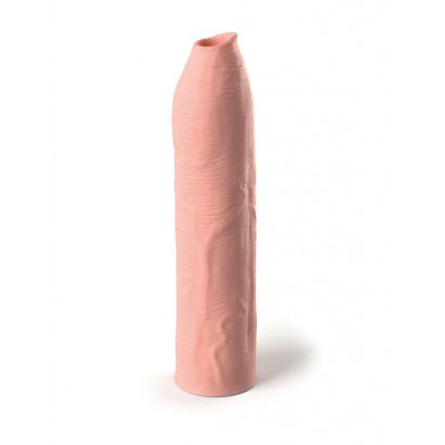 Телесная насадка-удлинитель Uncut Silicone Penis Enhancer - 17,8 см.