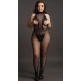 Кэтсьюит с доступом High Neck Fishnet And Lace Bodystocking