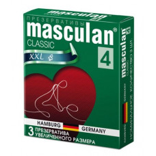 Презервативы Masculan Classic 4 XXL увеличенного размера - 3 шт.