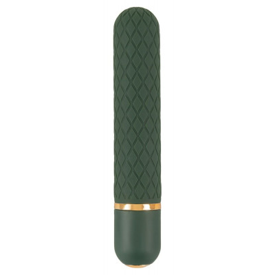 Зеленый мини-вибратор Luxurious Bullet Vibrator - 12,6 см.