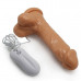 Телесный вибратор 10 Mode Vibrating Carved Dildo - 20 см.