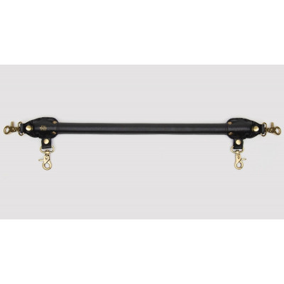 Черная распорка для ног Bound to You Faux Leather Spreader Bar - 50,8 см.