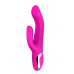 Розовый вибратор-кролик NAGHI NO.43 RECHARGEABLE DUO VIBRATOR - 23 см.