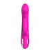 Розовый вибратор-кролик NAGHI NO.43 RECHARGEABLE DUO VIBRATOR - 23 см.