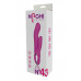 Розовый вибратор-кролик NAGHI NO.43 RECHARGEABLE DUO VIBRATOR - 23 см.