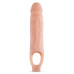 Телесный реалистичный фаллоудлинитель 9 Inch Silicone Cock Sheath Penis Extender - 22,86 см.