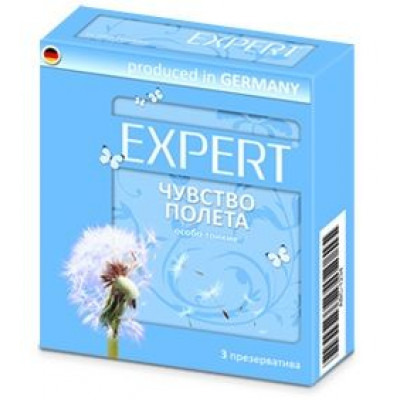 Супертонкие презервативы Expert  Чувство полета  - 3 шт.