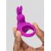 Фиолетовое эрекционное виброкольцо Happy Rabbit Cock Ring Kit