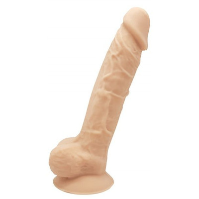 Телесный реалистичный фаллоимитатор DILDO 7INCH FLESH - 17,7 см.