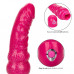 Розовый вибратор-реалистик с блестками Naughty Bits Lady Boner Bendable Personal Vibrator - 20 см.