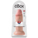 Телесный фаллоимитатор King Cock 10  Chubby - 25 см.