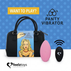 Розовый вибромассажер в трусики с пультом ДУ Panty Vibe Remote Controlled Vibrator