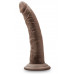 Коричневый фаллоимитатор 7 Inch Cock With Suction Cup - 19 см.