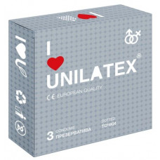 Презервативы с точками Unilatex Dotted - 3 шт. 