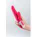 Ярко-розовый вибратор  Satisfyer Mr. Rabbit с клиторальным отростком - 22,1 см.