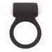 Чёрное эрекционное виброкольцо LIT-UP SILICONE STIMU RING 3 BLACK