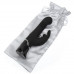 Черный хай-тек вибратор Greedy Girl Thrusting Rabbit Vibrator - 22,8 см.