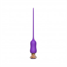 Фиолетовый тонкий стимулятор Nipple Vibrator - 23 см.