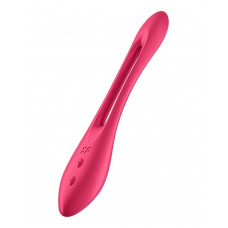 Красный многофункциональный вибратор для пар Satisfyer Elastic Joy