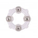 Эрекционное кольцо с 4 бусинами MENZSTUFF STUD RING CLEAR