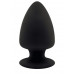 Черная анальная втулка Premium Silicone Plug XS - 8 см.