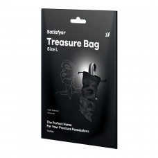 Черный мешочек для хранения игрушек Treasure Bag L