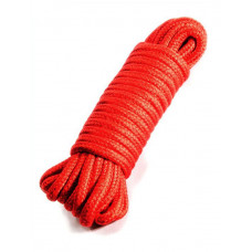 Красная верёвка для бондажа и декоративной вязки - 8 м.