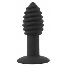 Черная анальная вибропробка Twist Butt Plug - 10,7 см.