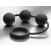 Анальные шарики Silicone Cock Ring with 3 Weighted Balls