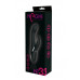 Черный вибратор-кролик NAGHI NO.33 RECHARGEABLE DUO VIBRATOR - 23 см.