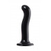 Черный стимулятор для пар P G-Spot Dildo Size L - 19 см.