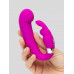 Лиловый вибратор Mini G-Spot Curve Vibe с клиторальным зайчиком