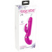 Лиловый вибратор-кролик с функцией сквирта Cumshot Rabbit Vibrator - 24 см.